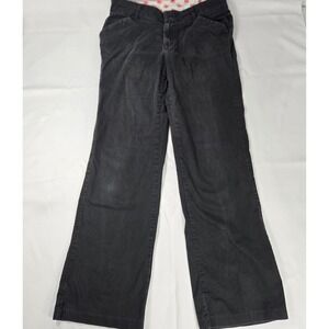 Dickies Relaxed Fit Pants Black Work Skate Grunge Mid Wide Women's Size 30x30‎